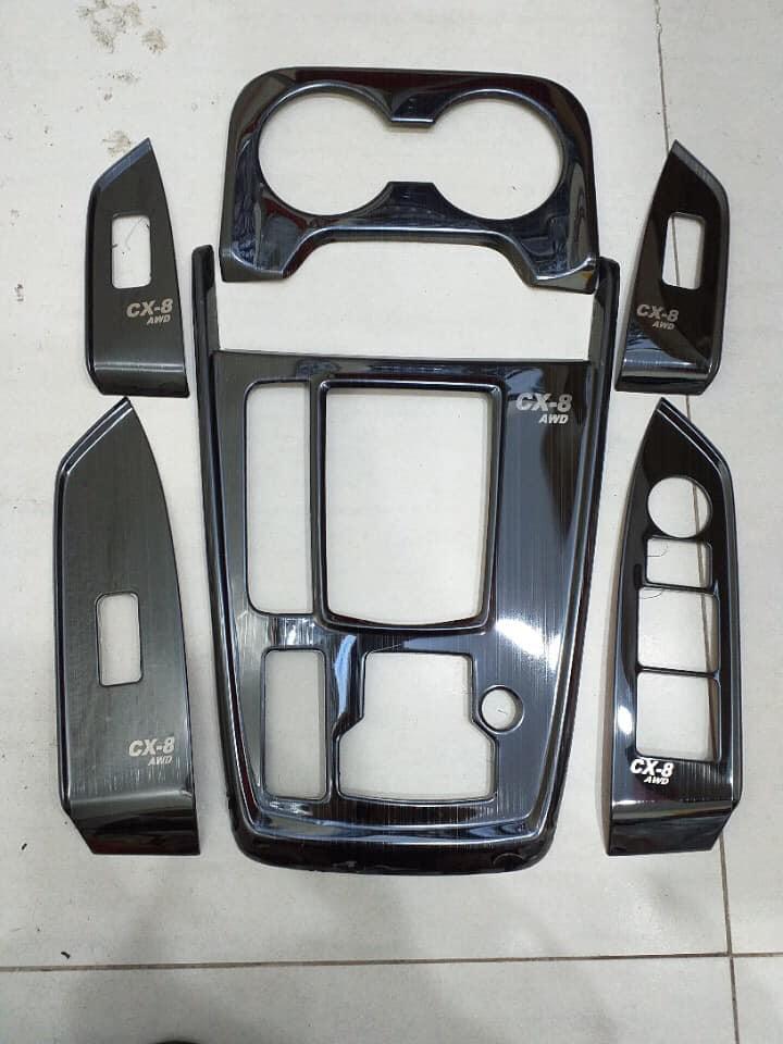 Ốp nội thất titan cho xe Mazda CX8 6 chi tiết
