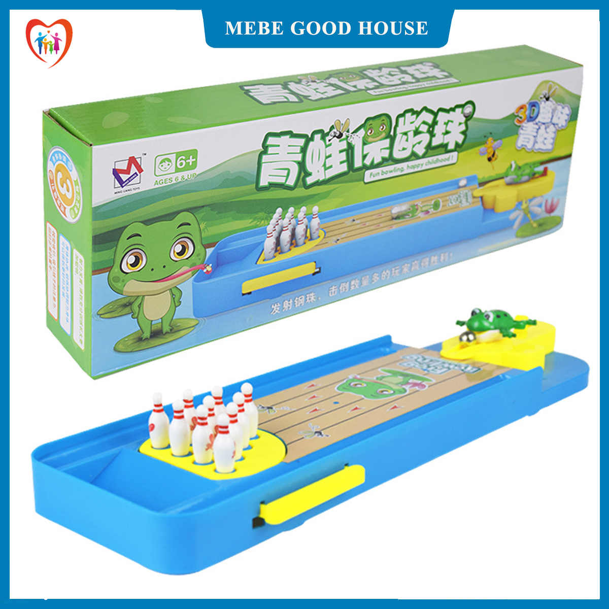 [7-11/12 VOUCHER 8%]Đồ chơi bowling Ếch con vui nhộn, đồ chơi giá rẻ phát triển trí tuệ cho bé