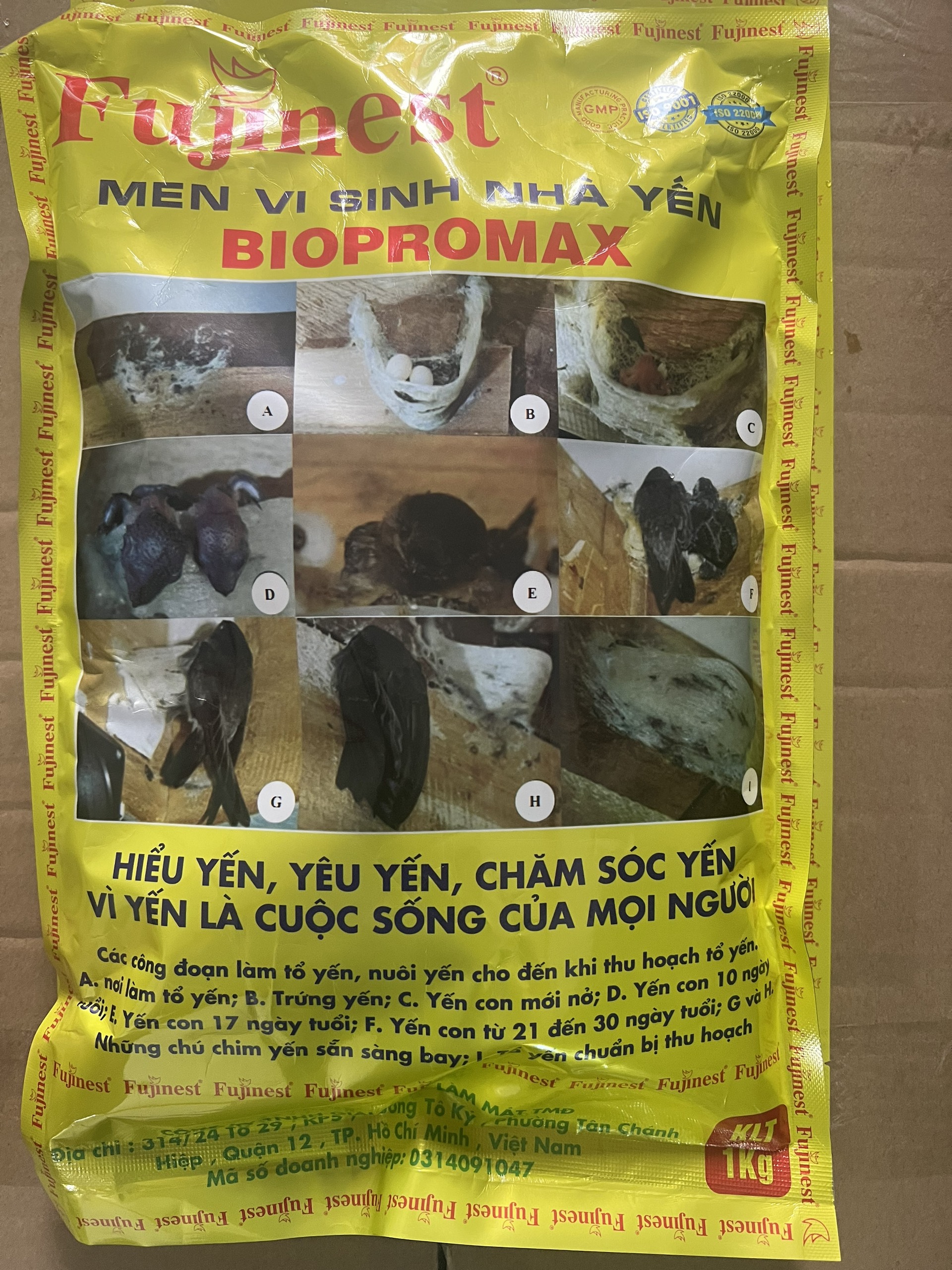 Men vi sinh Biopromax -sử dụng trong nhà yến giúp tăng đàn