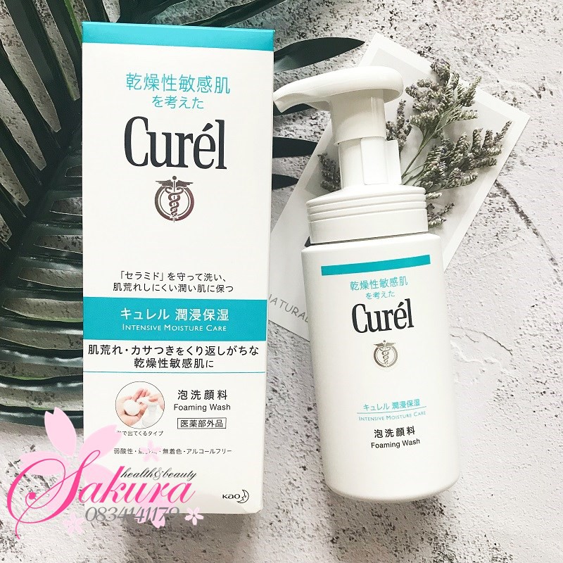 [HCM]Sữa Rửa Mặt Curel Foaming Wash 150Ml