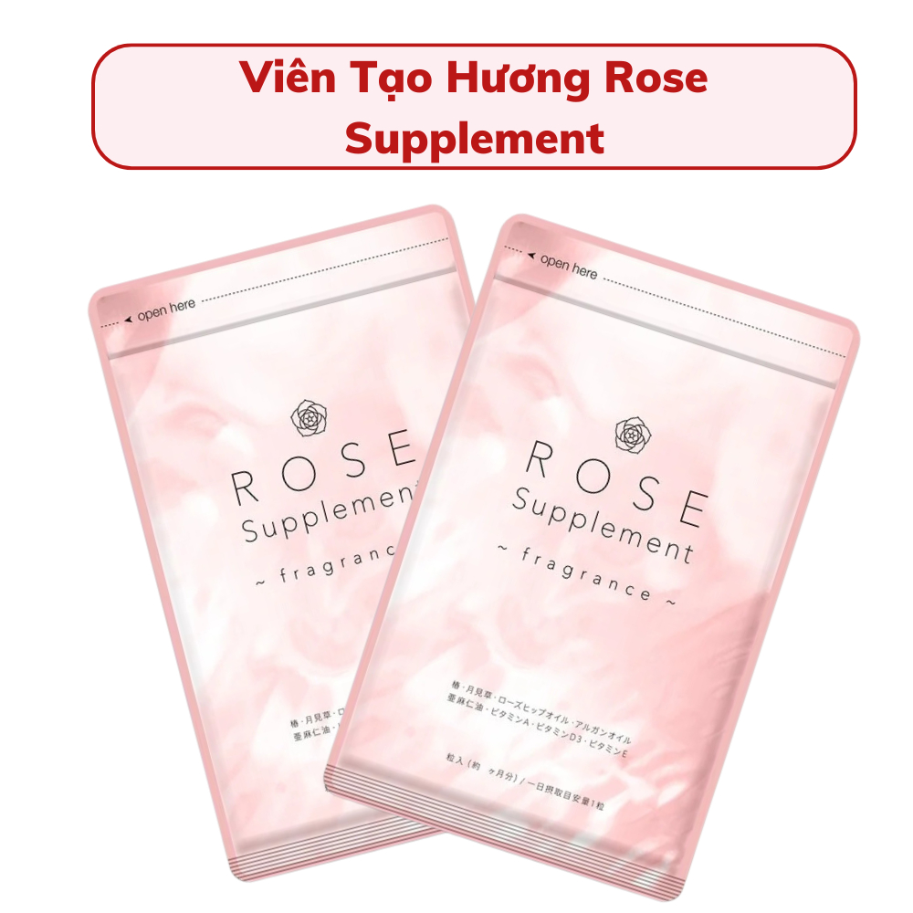 Viên Uống Tạo Hương Thơm Cơ Thể Tự Nhiên Rose Supplement Seedcoms Nhật Bản