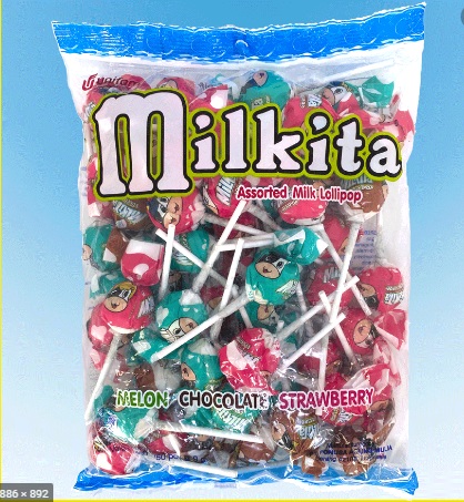 Kẹo Sữa Mút Milkita Hương Hỗn Hợp 450g