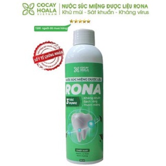 Nước súc miệng dược liệu rona cocayhoala - mua 5 tặng 1