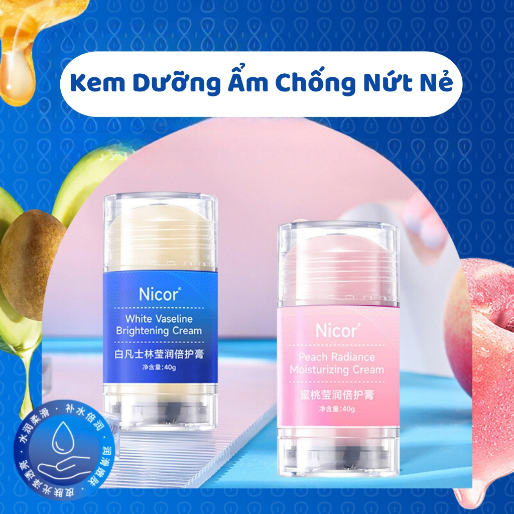  Kem Dưỡng Ẩm Chống Nứt Nẻ Gót Chân NICOR 40g Kem Dưỡng Chân Tay Ngăn Ngừa Và Phục Hồi Vết Nứt Chai Sần 