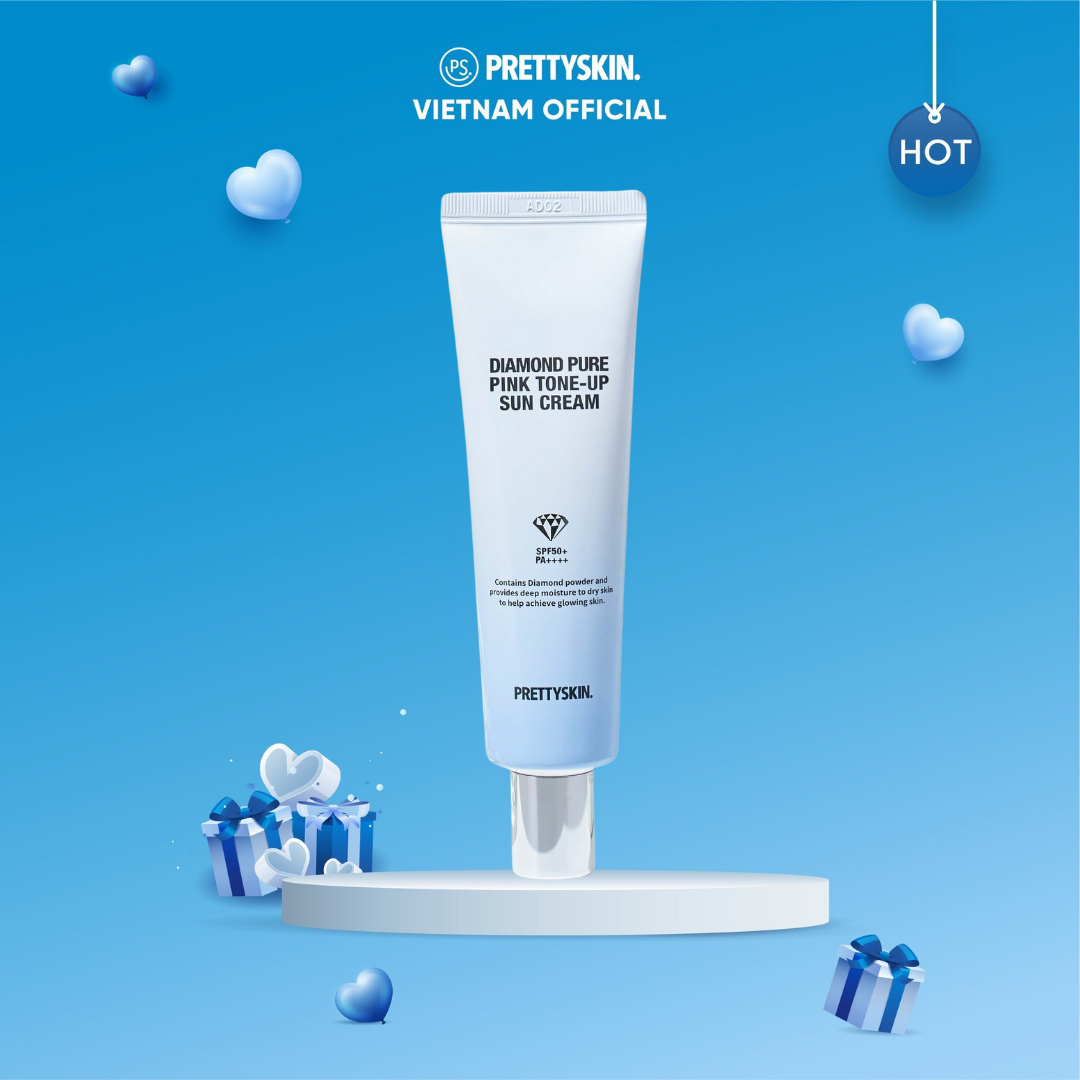 Kem chống nắng phổ rộng kim cương Prettyskin