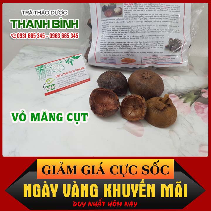 Vỏ măng cụt khô 100g - hàng công ty chất lượng