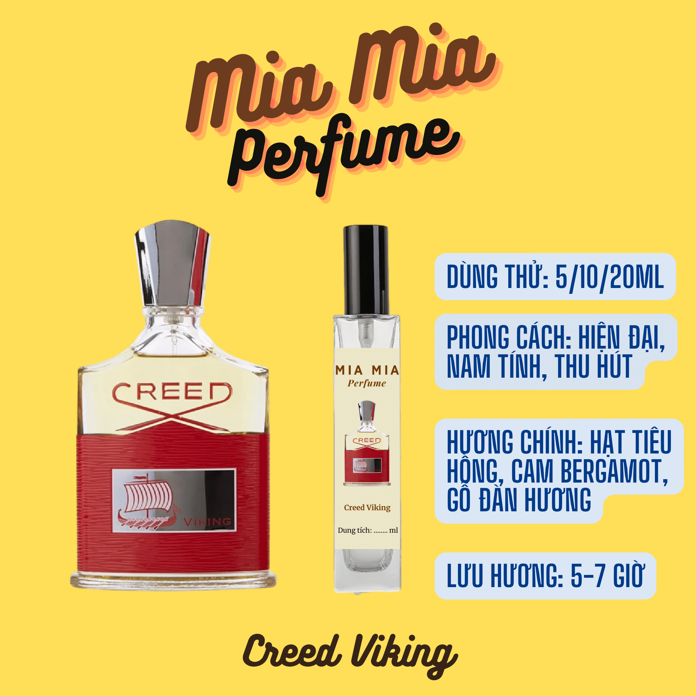 Nước hoa nam creed viking 5ml/10ml/20ml