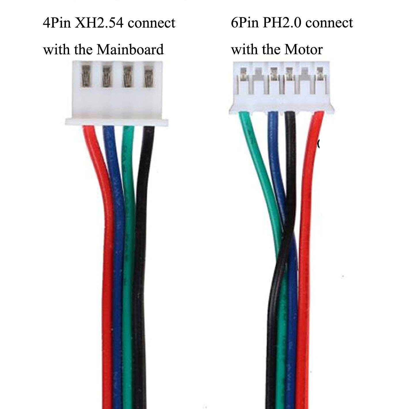 Dây cáp động cơ bước 4pin xh2.54 4pin nema 4pin dài 2 met - mã sản phẩm: dtv98