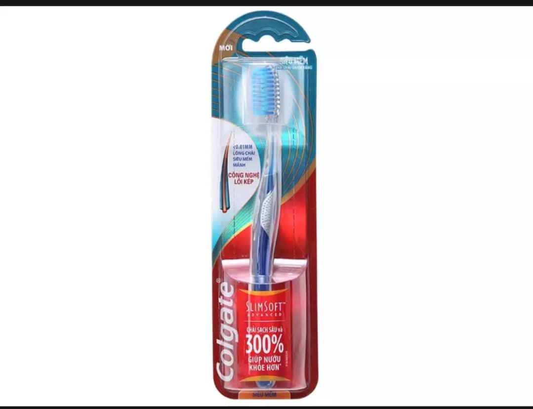 Bàn chải đánh răng Colgate SlimSoft siêu mềm mảnh êm dịu với nướu