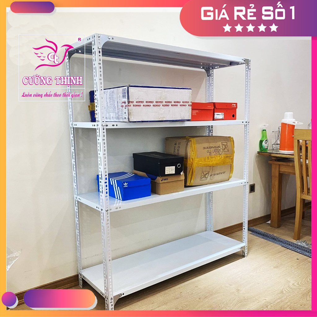 Kệ sắt v lỗ 5 tầng,dài 80cm x rộng 30cm x cao 150cm, kệ sắt đa năng,kệ tạp hóa, kệ gia đình...