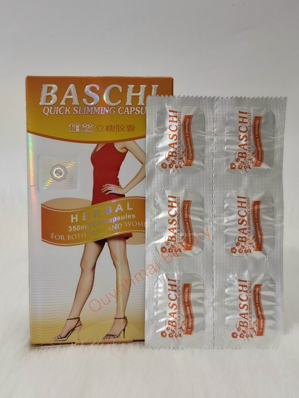 Giảm cân Baschi Cam Thái Lan  mẫu mới 2021 (hộp 30 viên) chính hãng