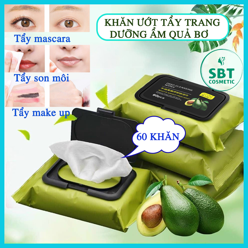 [Tẩy Trang – Cấp Ẩm] Hộp 60 Khăn Ướt Tẩy Trang Sạch Sâu Bơ Juyoz Deep Cleasing Wipes - Tẩy Sạch Sâu Lớp Trang Điểm Vùng Mắt, Vùng Môi, Cả Khuôn Mặt, Cấp Ẩm, Chăm Sóc Da Bằng Dưỡng Chất Trái Bơ