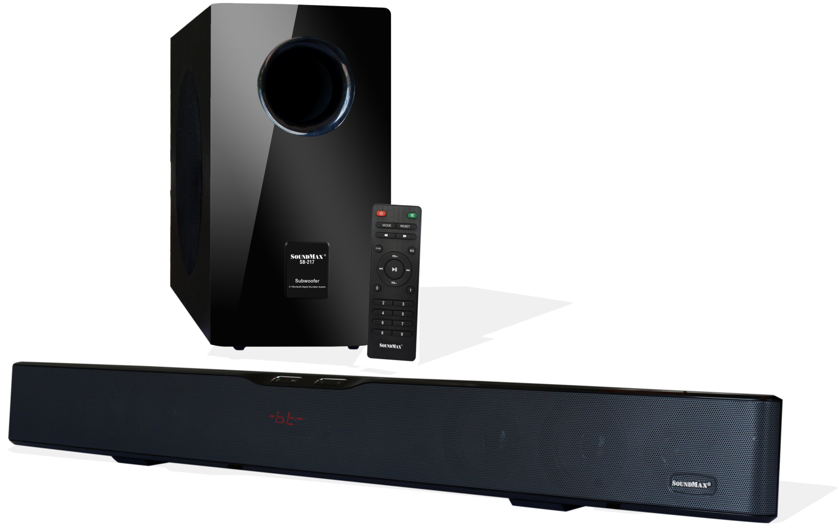 Loa vi tính Soundmax SB-217 2.1 mẫu mini âm thanh trong bass mạnh