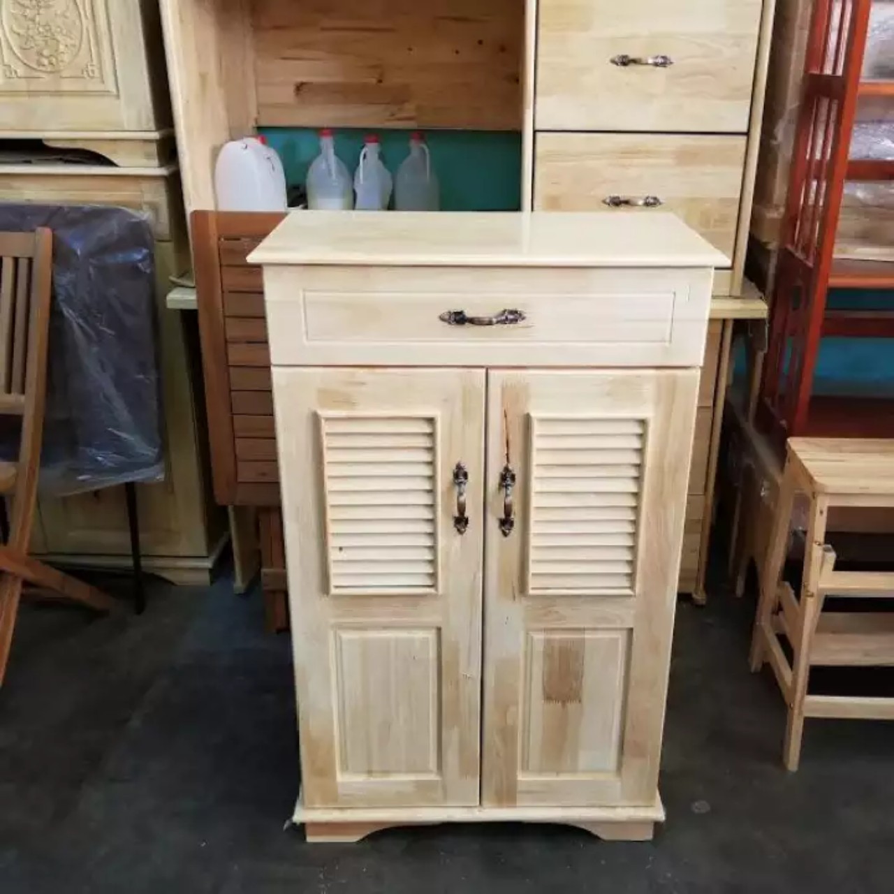 [HCM]TỦ GIÀY GỖ CAO SU NGANG 60CM