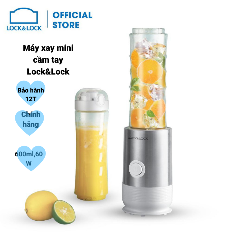 Máy xay sinh tố mini cầm tay Lock&Lock EJM241 600ml