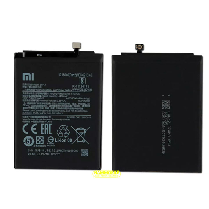 Pin xiaomi redmi note 8 pro bm4j 4500mah zin + tặng siêu dán pin+freeship