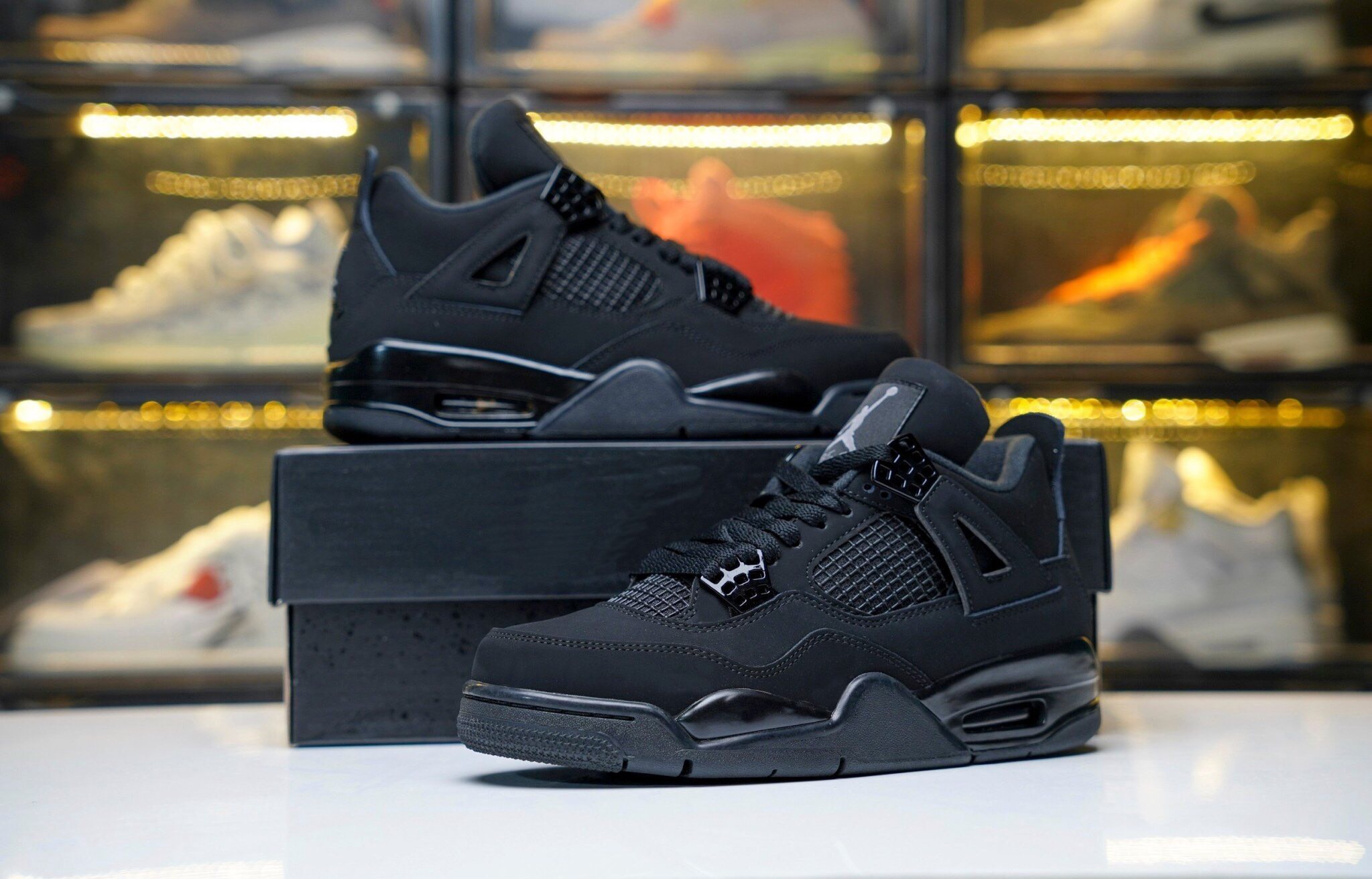 Nike air jordan 4 black cat black cu1110 010