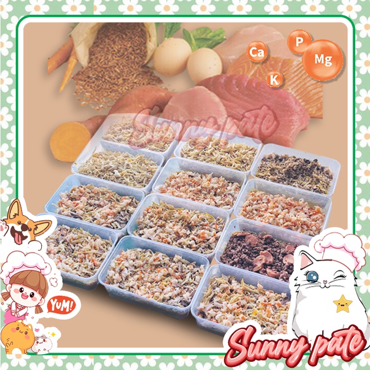 Pate Sunny dinh dưỡng cho chó mèo đa dạng vị full topping - petfood