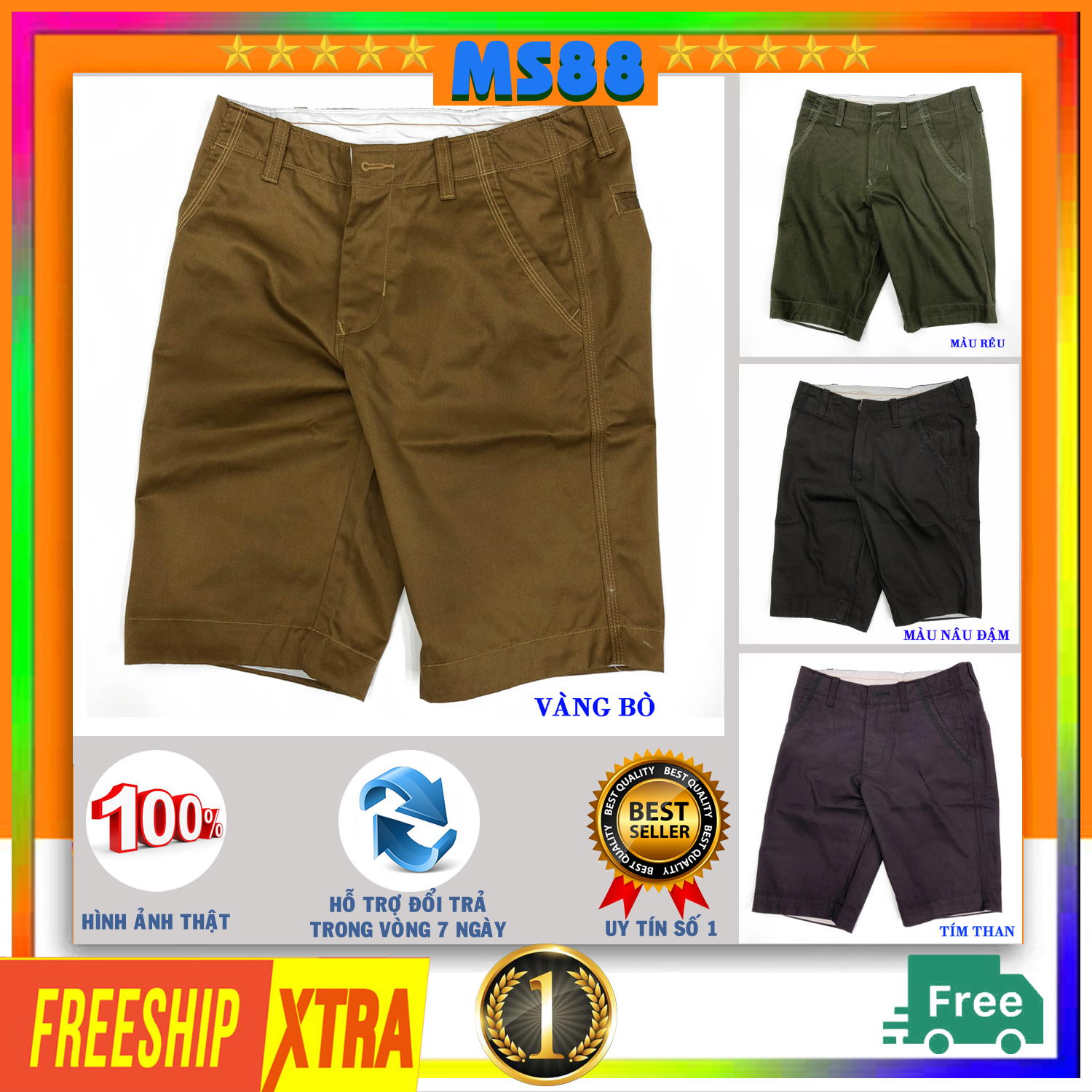 Quần Short Kaki Nam cao cấp đẹp thời trang giá rẻ, quần đùi kaki nam, quần kaki nam ngắn KDK-01