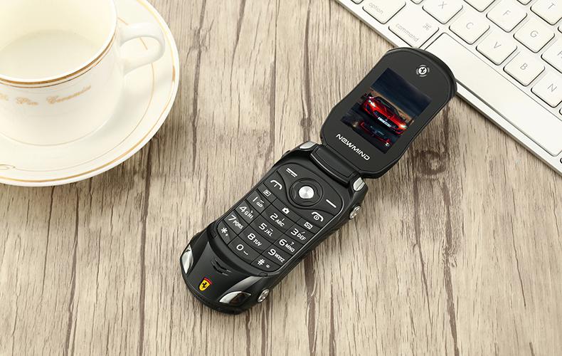 Điện thoại mô hình xe hơi NEWMIND F15, Pin khủng, 2 sim, 2 sóng, hỗ trợ thẻ nhớ, camera