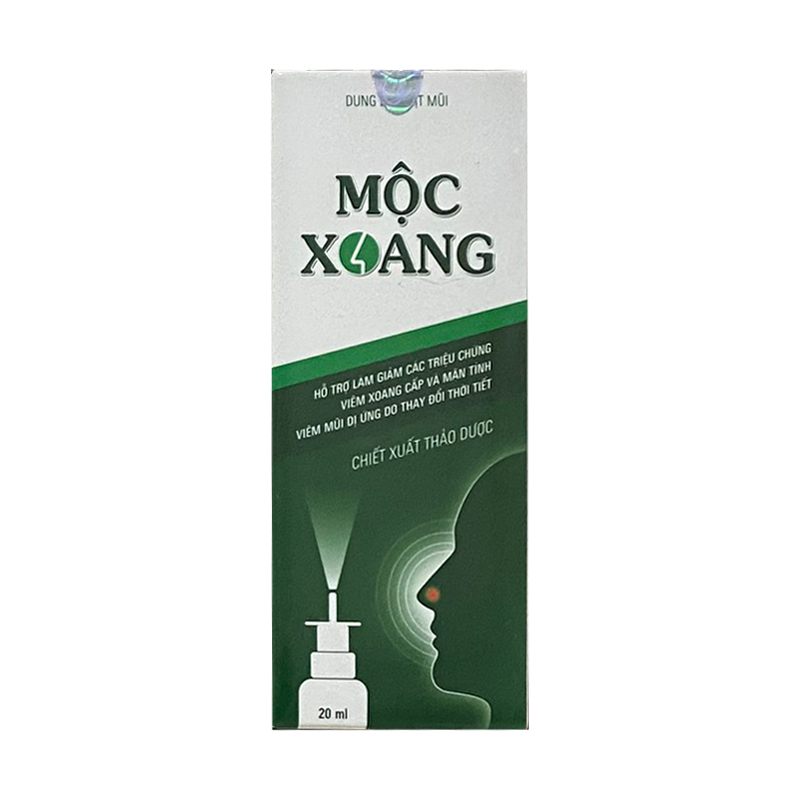 Mộc xoang - Dung dịch Xịt mũi chiết xuất 100% thảo dược, dùng trong các trường hợp viêm mũi, viêm xoang