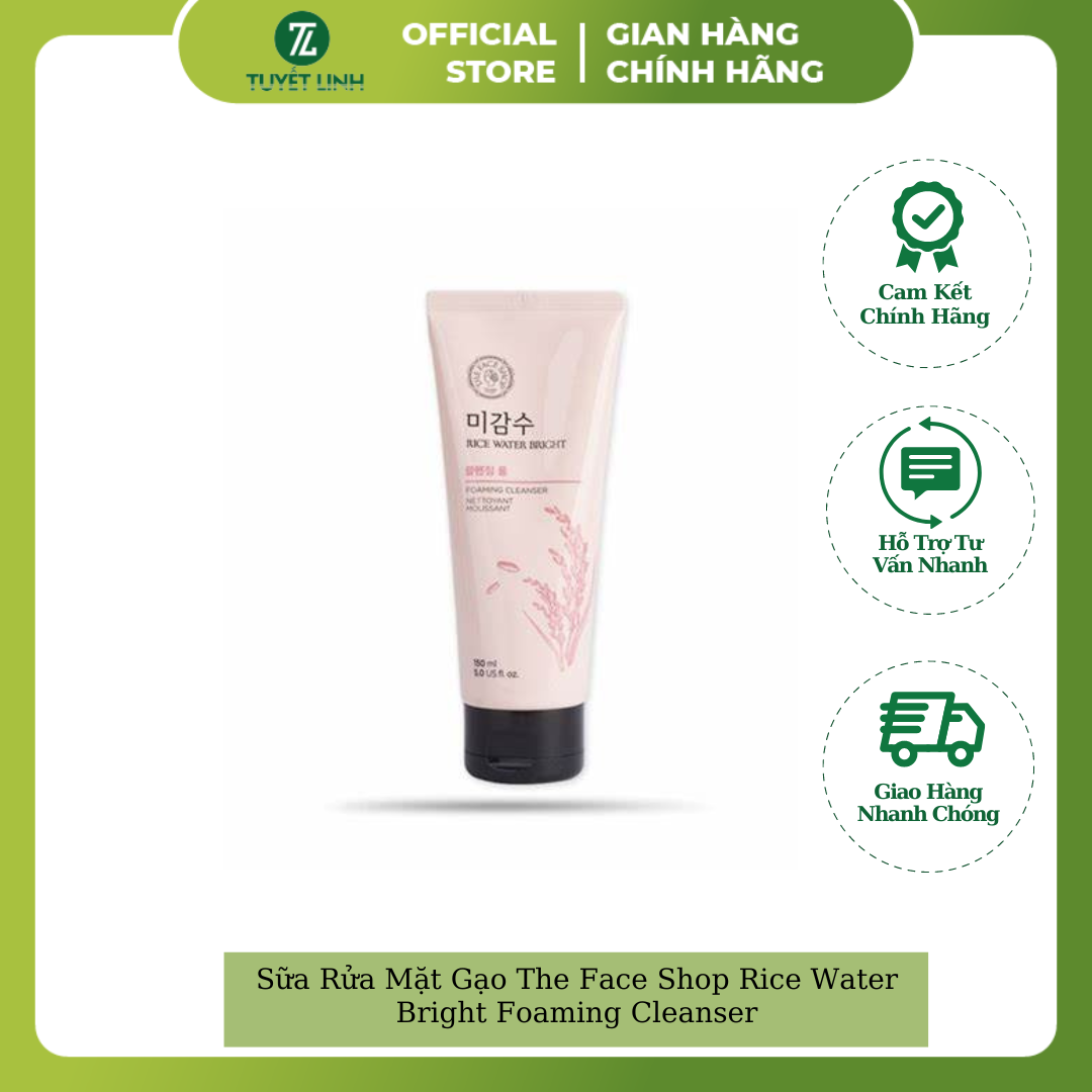 Sữa Rửa Mặt Gạo The Face Shop Rice Water Bright Foaming Cleanser