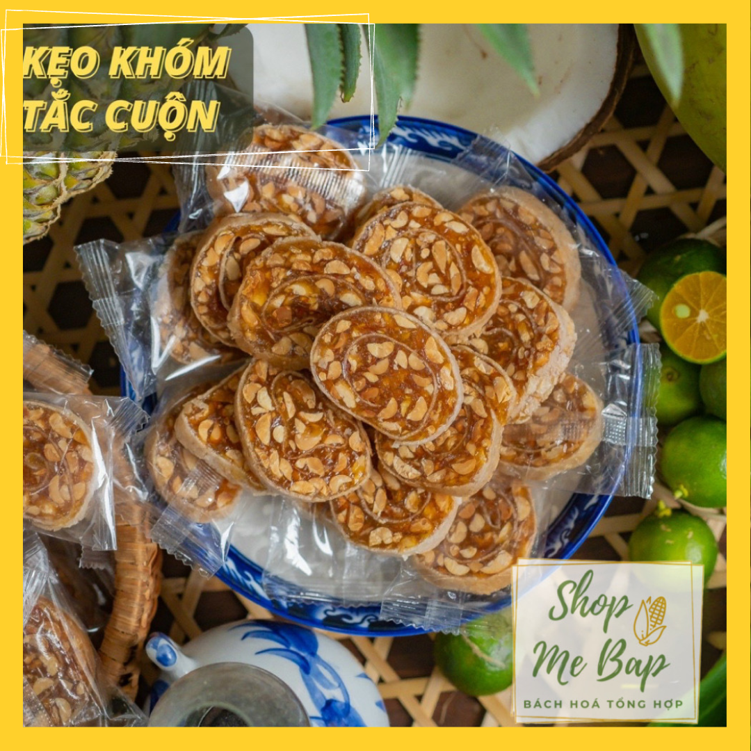 Kẹo khóm cuộn - kẹo khóm sên tắc 500g - hàng loại 1 shop mẹ bắp