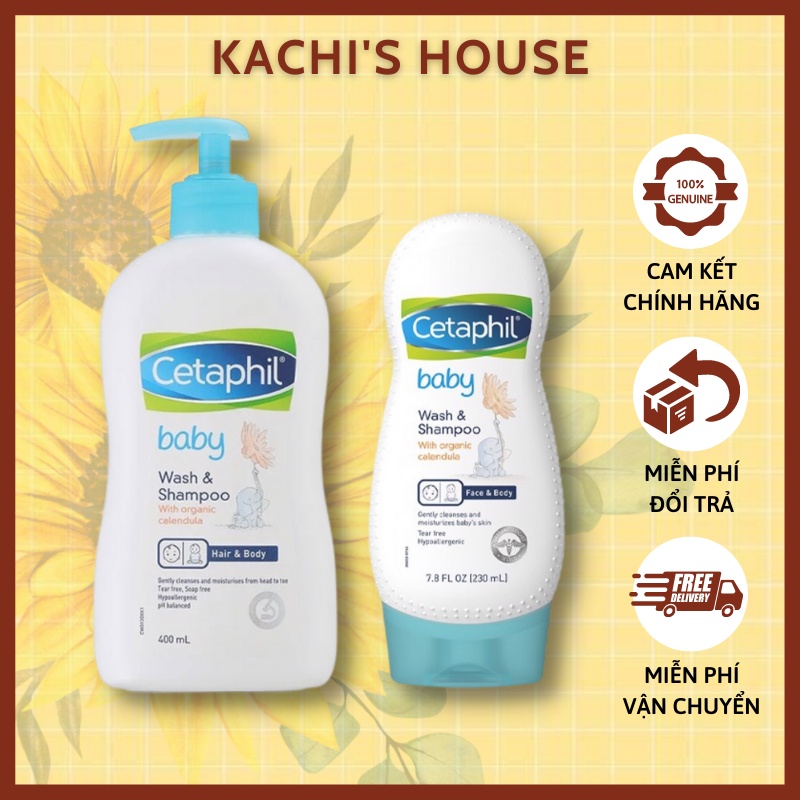 Sữa tắm - gội toàn thân cho bé centaphil dưỡng ẩm dịu nhẹ