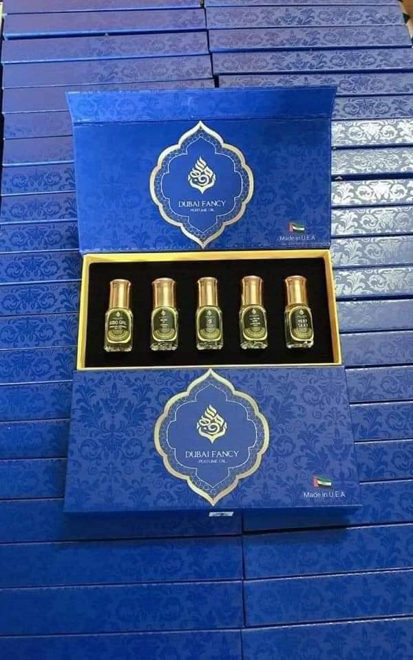 Set tinh dầu nước hoa Dubai 5 chai dạng lăn