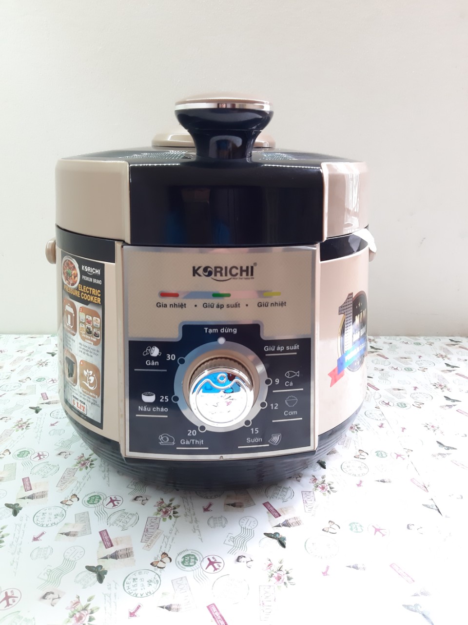 6 lítnồi áp suất điện đa năng korichi krc-1950- 6 lít