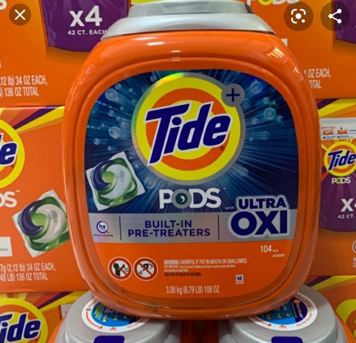 Viên giặt Tide Pods 4 trong 1 (1 thùng 104 viên)