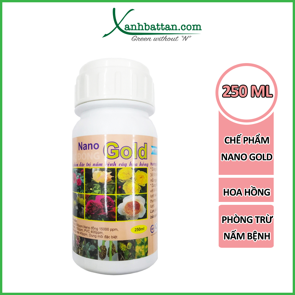 Chế Phẩm Dùng Cho Hoa Hồng Nano Gold Bạc Đồng Chai 250 ml
