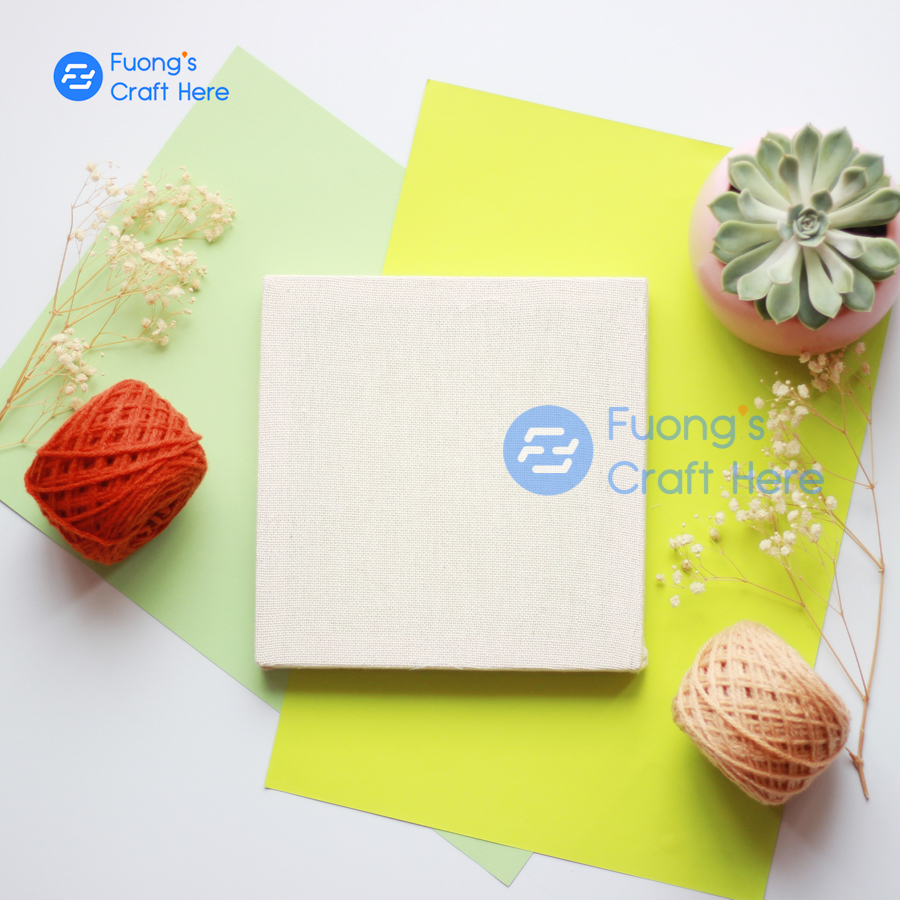 Khung Thêu Gỗ Vuông Căng Vải Sẵn Nhiều Kích Thước Phù Hợp Làm Khung Tranh, Khung Thêu, Trang Trí Nhà