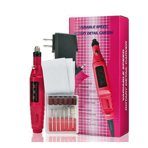 Combo Bộ máy mài móng tay công cụ làm nail đa năng và Dụng cụ bấm mi mắt Eyelash Curler
