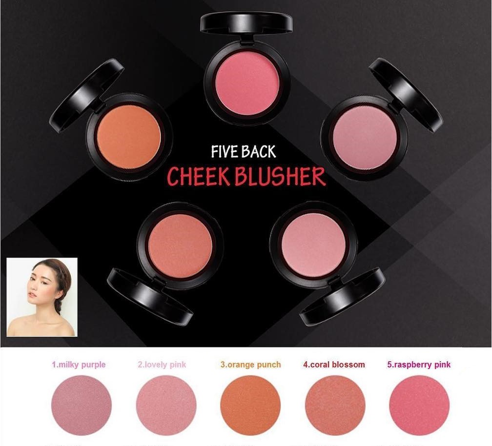 Thanh lý hàng mới 100% - Phấn má hồng Hàn Quốc Five Back Cheek Blusher 5g