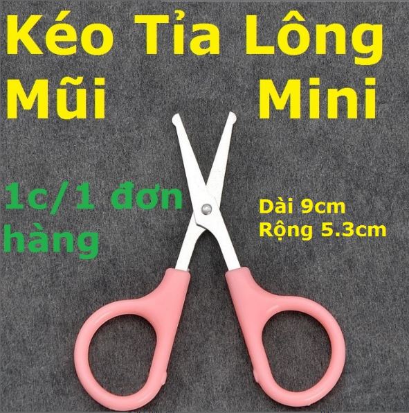 (Quà Tặng) Kéo cắt tỉa lông mũi,lông mày mini