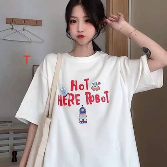 Áo Thun Tay Lỡ - Áo Thun Unisex hàng quảng châu giá rẻ , áo thun nữ form rộng