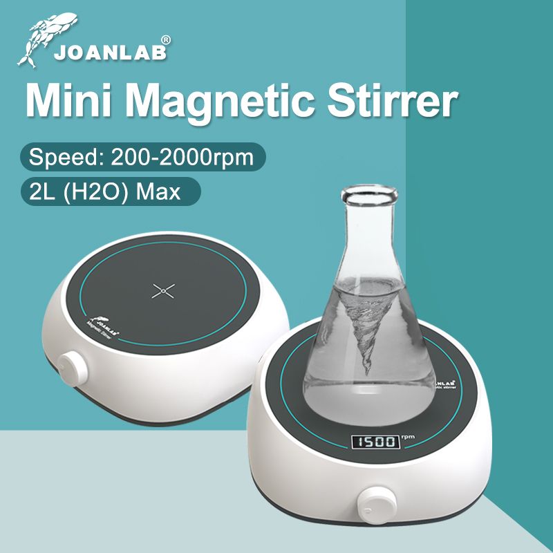 Máy khuấy từ mini JOANLAB Máy trộn chất lỏng trong phòng thí nghiệm Máy trộn từ tính hiển thị kỹ thuật số với thanh khuấy
