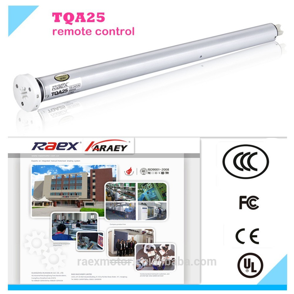 Motor rèm cuốn, rèm cầu vồng raex tqa25 đường kính 38mm