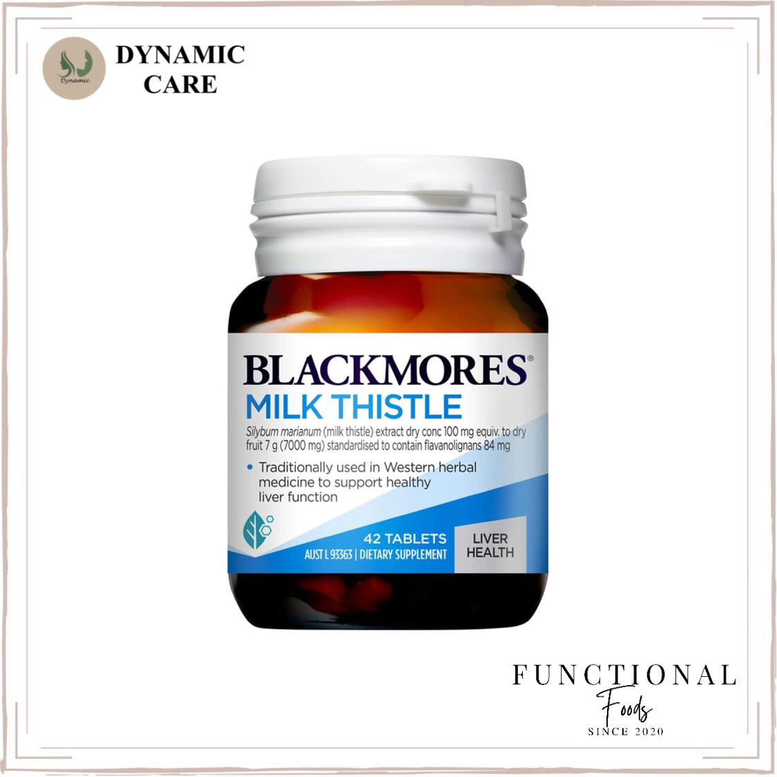 Viên uống bổ gan, giải độc tố gan Blackmores milk thistle 42 viên của Úc