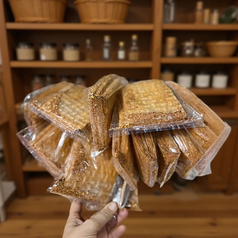 COMBO 10 Bịch Bánh Tráng Xì Ke MUỐI LẮC SIÊU CAY Mini - Thích Ăn Food Snack