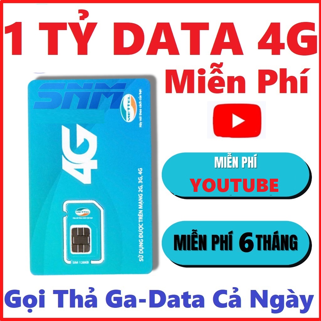 ( MAX DATA ) SIM 4G TẢNG 1 TỶ FULL DATA TỐC ĐỘ CAO SỬ DỤNG MẠNG 6 THÁNG KHÔNG CẦN NẠP TIỀN . FREESHIP - CHƯA KÍCH HOẠT.