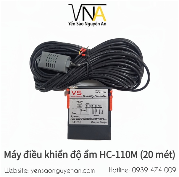 Thiết bị đo và điều khiển ẩm độ cho nhà yến HC 110M (dây 10m)