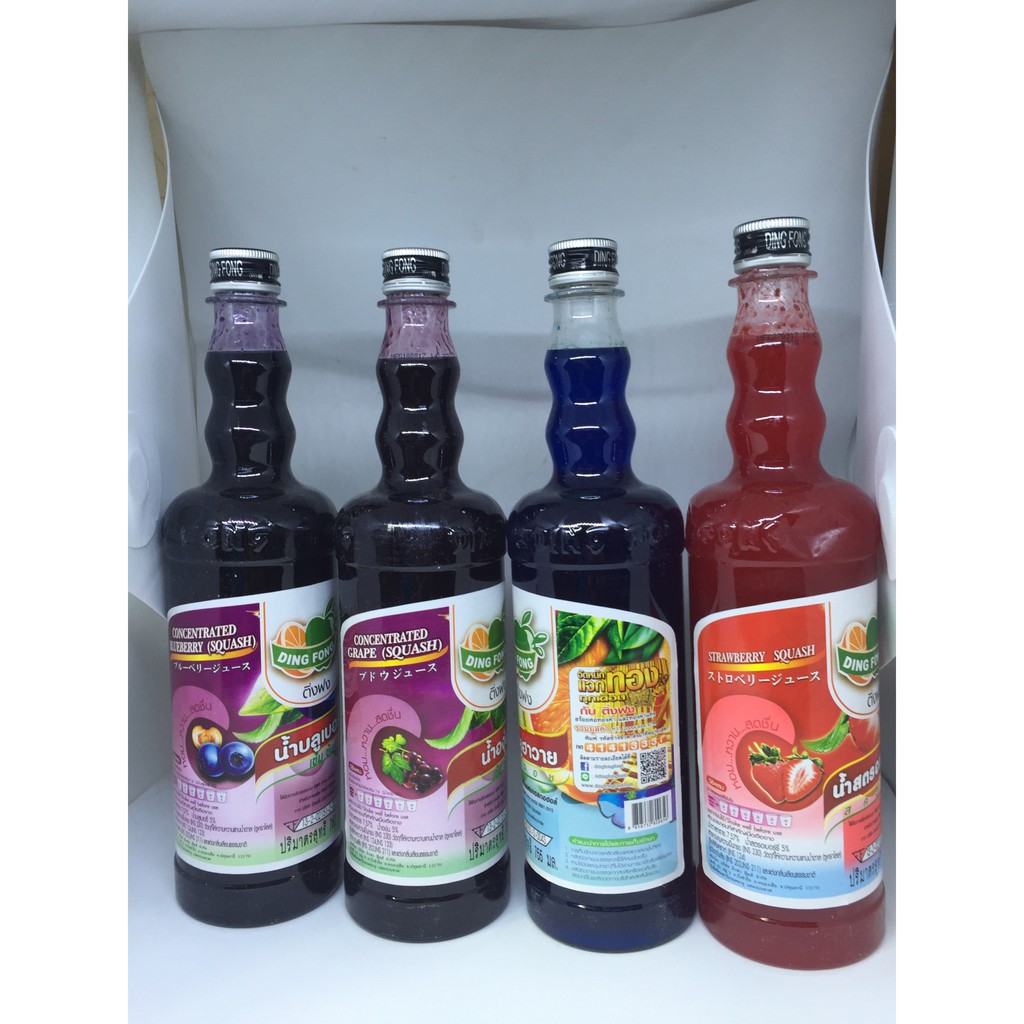 Siro DingFong Phúc Bồn Tử 700ml | Nguyên liệu pha chế Tobee Food An toàn nhất