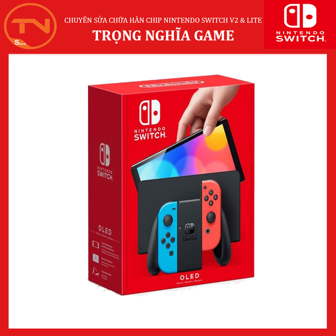 Máy Nintendo Switch Oled Model Neon Joy-con - Bảo hành 12 tháng+Tặng Dán Cường Lực & 1 cặp analog