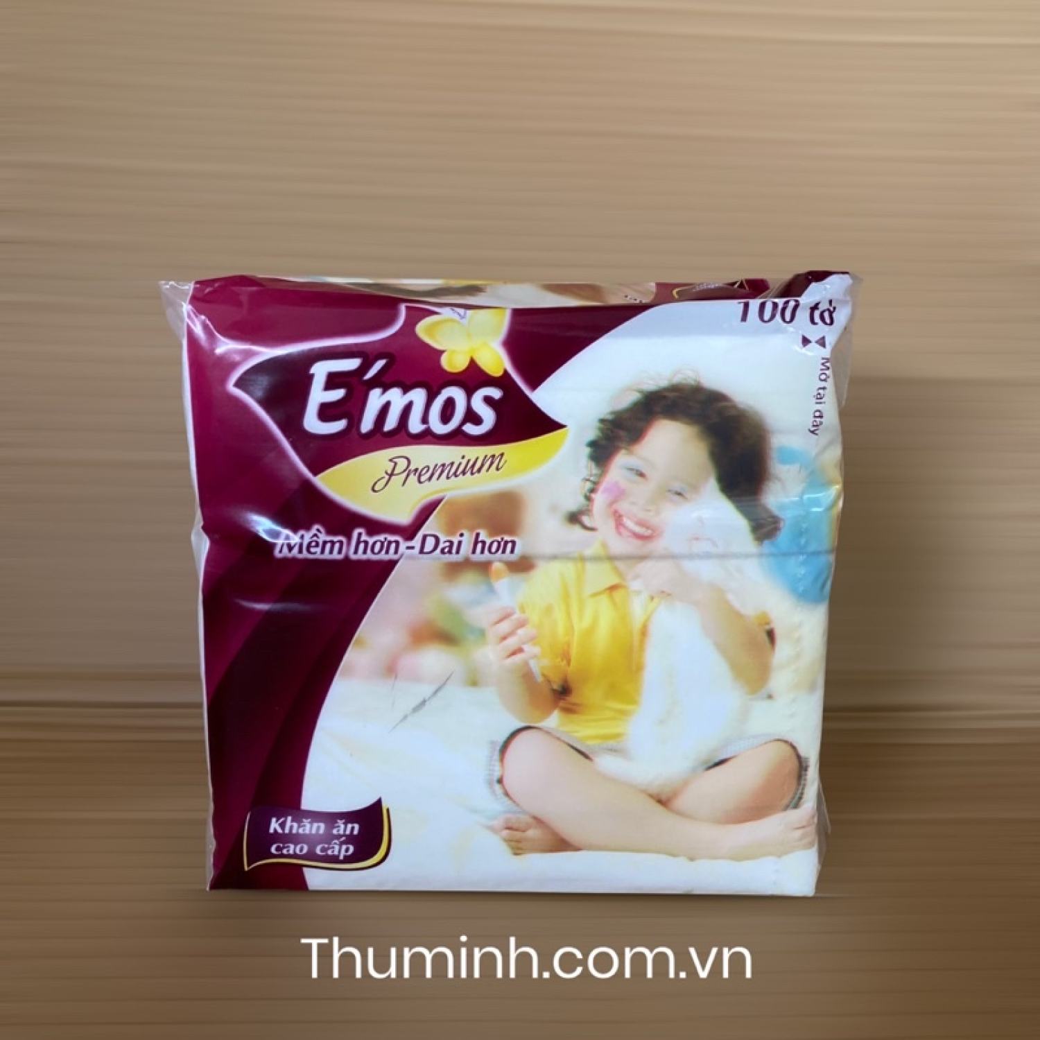 Giấy vuông emos cao cấp bịch 100 tơ`