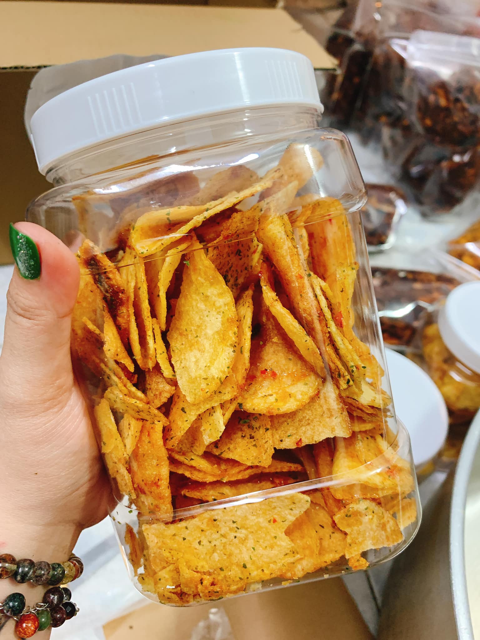[Ăn vặt + Khoai tây] Khoai tây sấy giòn lắc rong biển 250gr- Tạp hóa ăn ngon