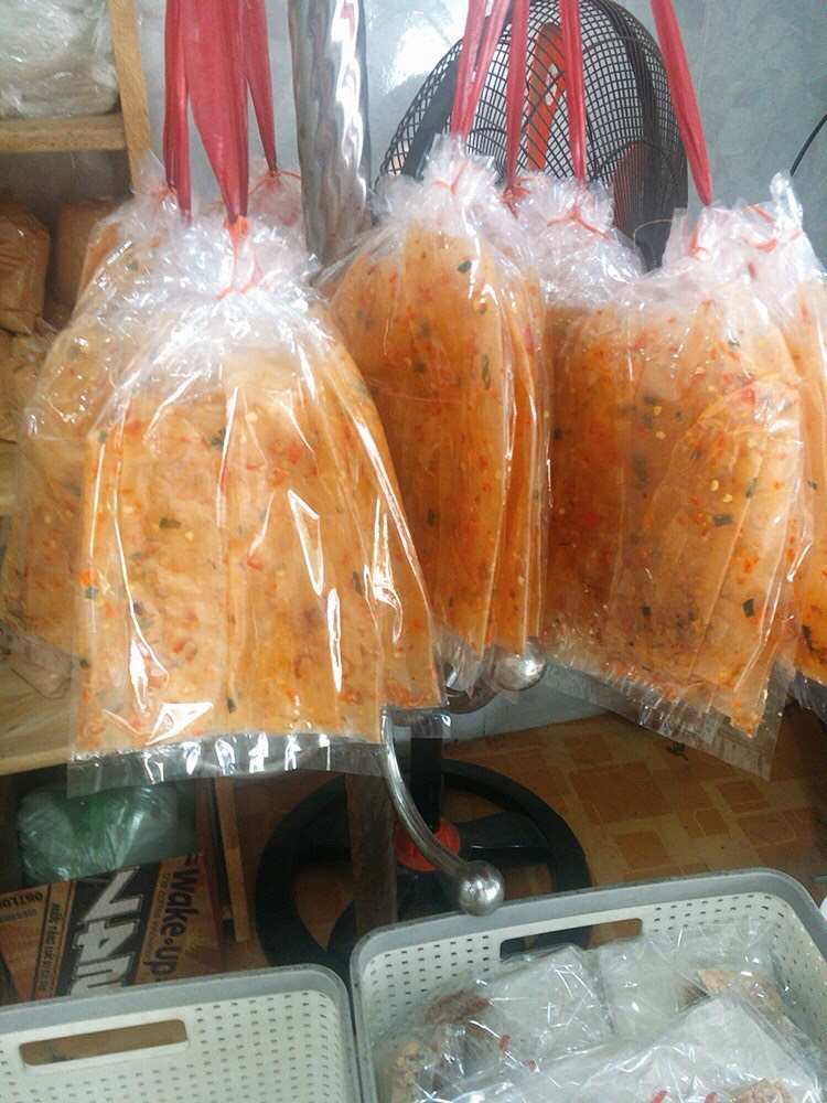 Bánh tráng cuộn hành phi- bánh tráng mimin