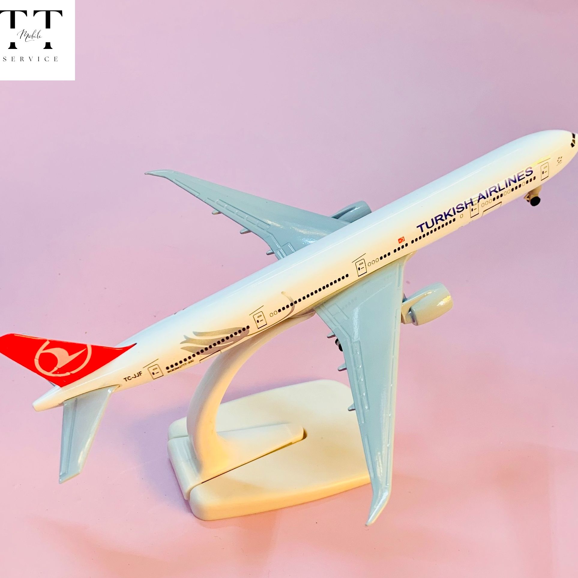 Mô Hình Máy Bay Kim Loại 20cm Cao Cấp Turkish Airlines Tỉ Lệ Chuẩn Đẹp Mô