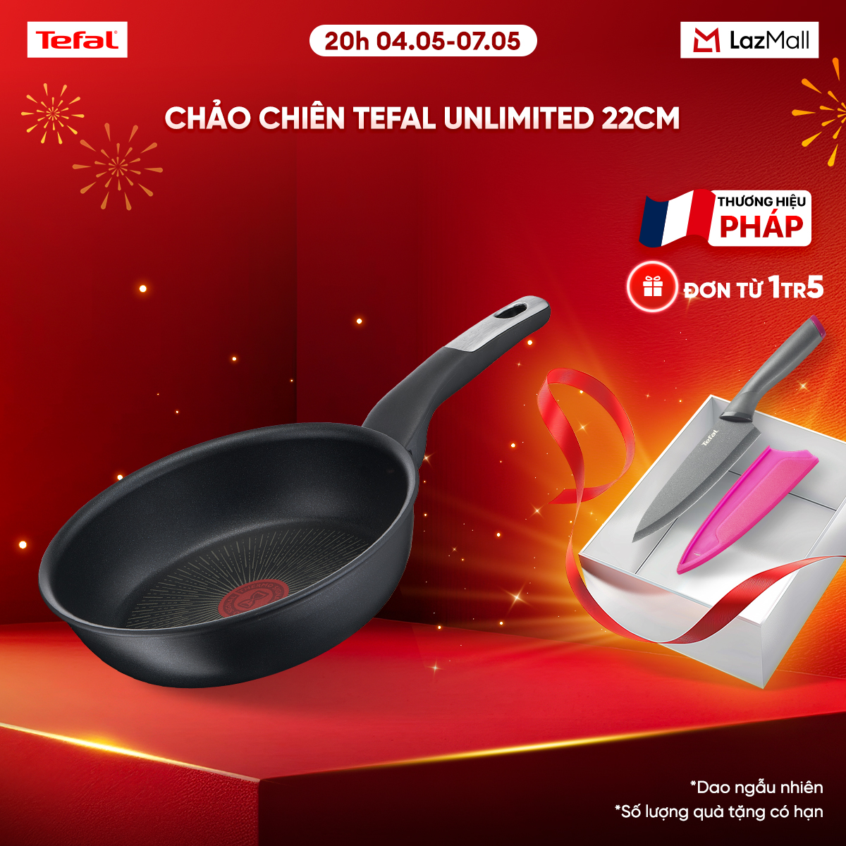 Chảo chiên Tefal Unlimited 22cm
